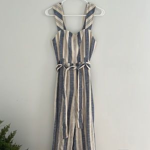 NWT ALICE & OLIVIA LINEN BLEND JUMPSUIT SIZE 4